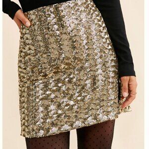 Sequined Gold Skirt